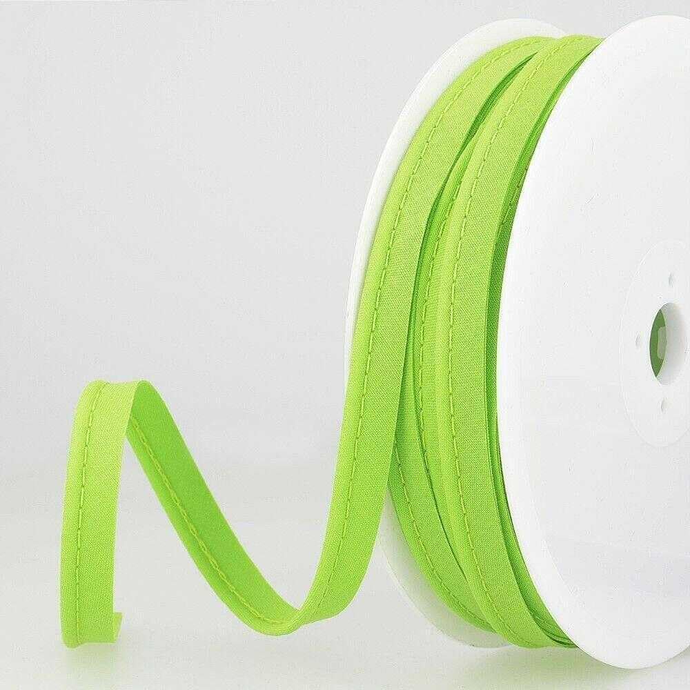 5mm Flanged Piping Cord Polyester Cotton 45 Colours Buy 1 2 Or 4 Metres 801D, 016 Apple Green, 1 Metre — image 1