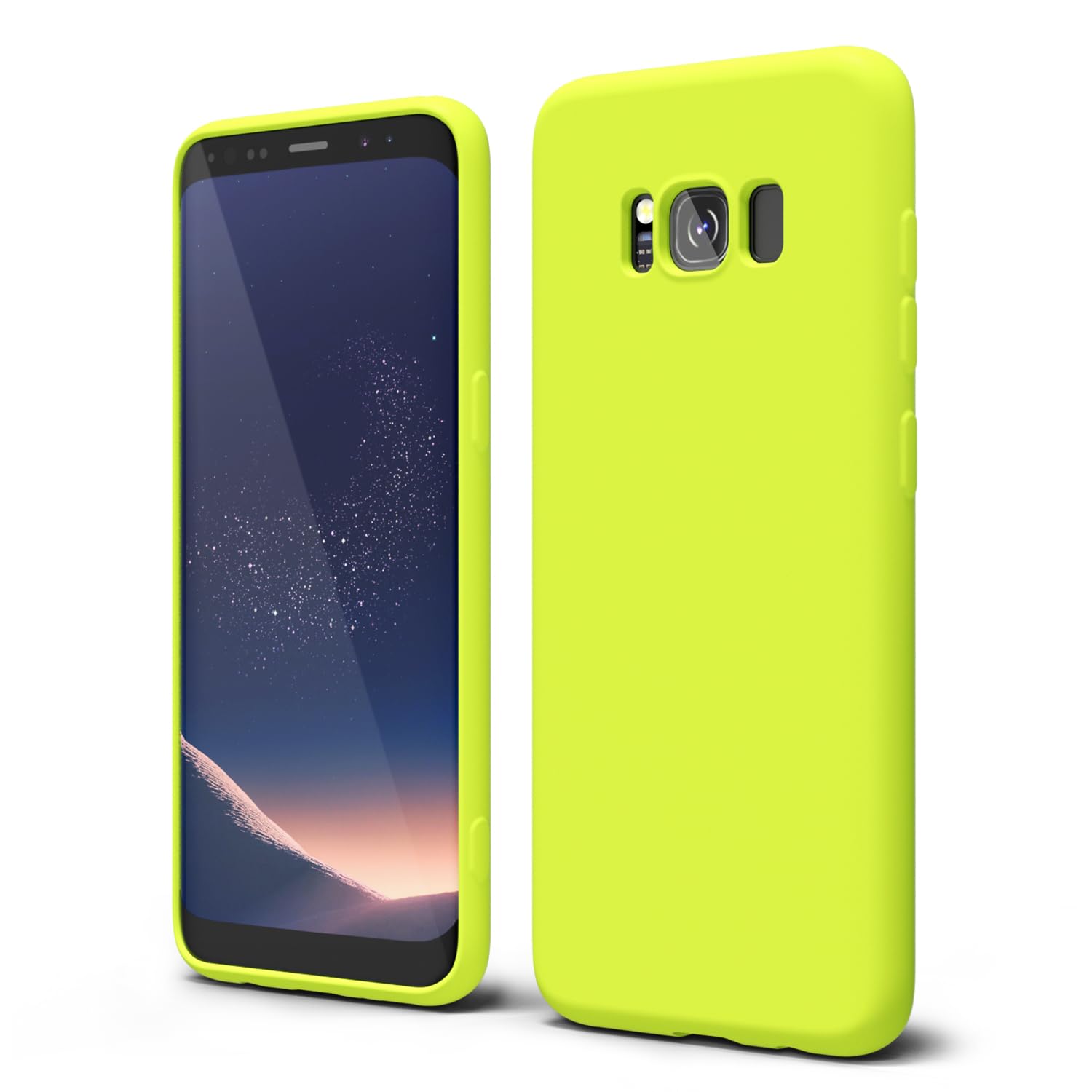 oakxco for Samsung Galaxy S24 Ultra Phone Case Liquid Silicone, Neon Bright Solid Color, Thin Slim Soft Rubber Gel Matte TPU Plain Simple Cover for Women Girl Cute, Hot Pink Fuchsia — view 469