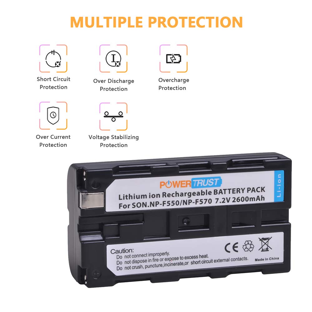 Battery Charger For Sony NP-F330, NP-F530, NP-F550 - View #2