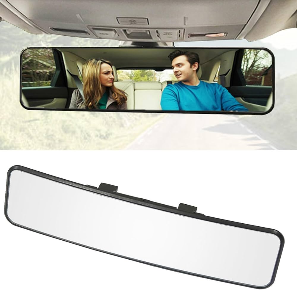 Kitbest Rear View Mirror, Convex Rearview Mirror Interior Clip on Wide Angle Rear View Mirror to Reduce Blind Spot Effectively: Buy Online at Best ...