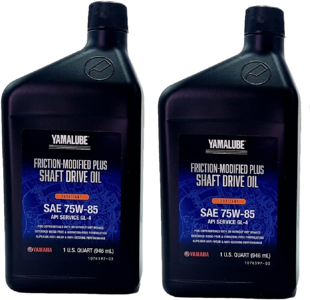 Yamaha Original OEM Yamalube ACC-SHAFT-PL-32 Friction Modified Plus Shaft Drive Gear Oil - Yamalube OEM - 2 Quart Bottle…