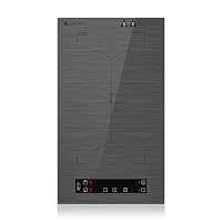 AMZCHEF Piano Cottura Induzione 2 Fuochi, Piastra Induzione 2 Fuochi con Controllo Indipendente