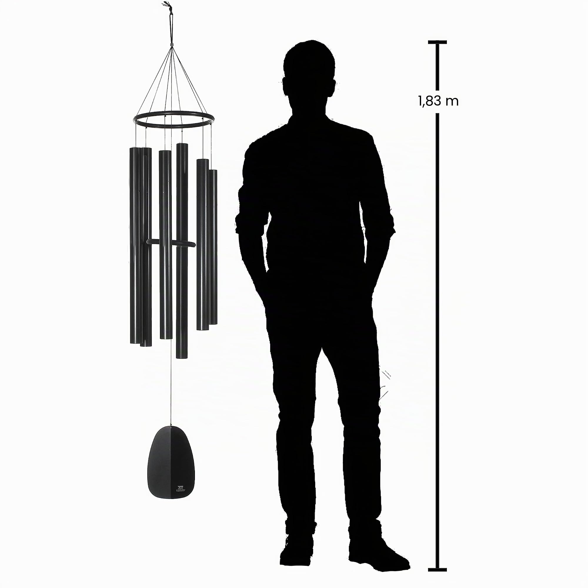 Woodstock Windspiel Apollo, Schwarz, 188,0 cm