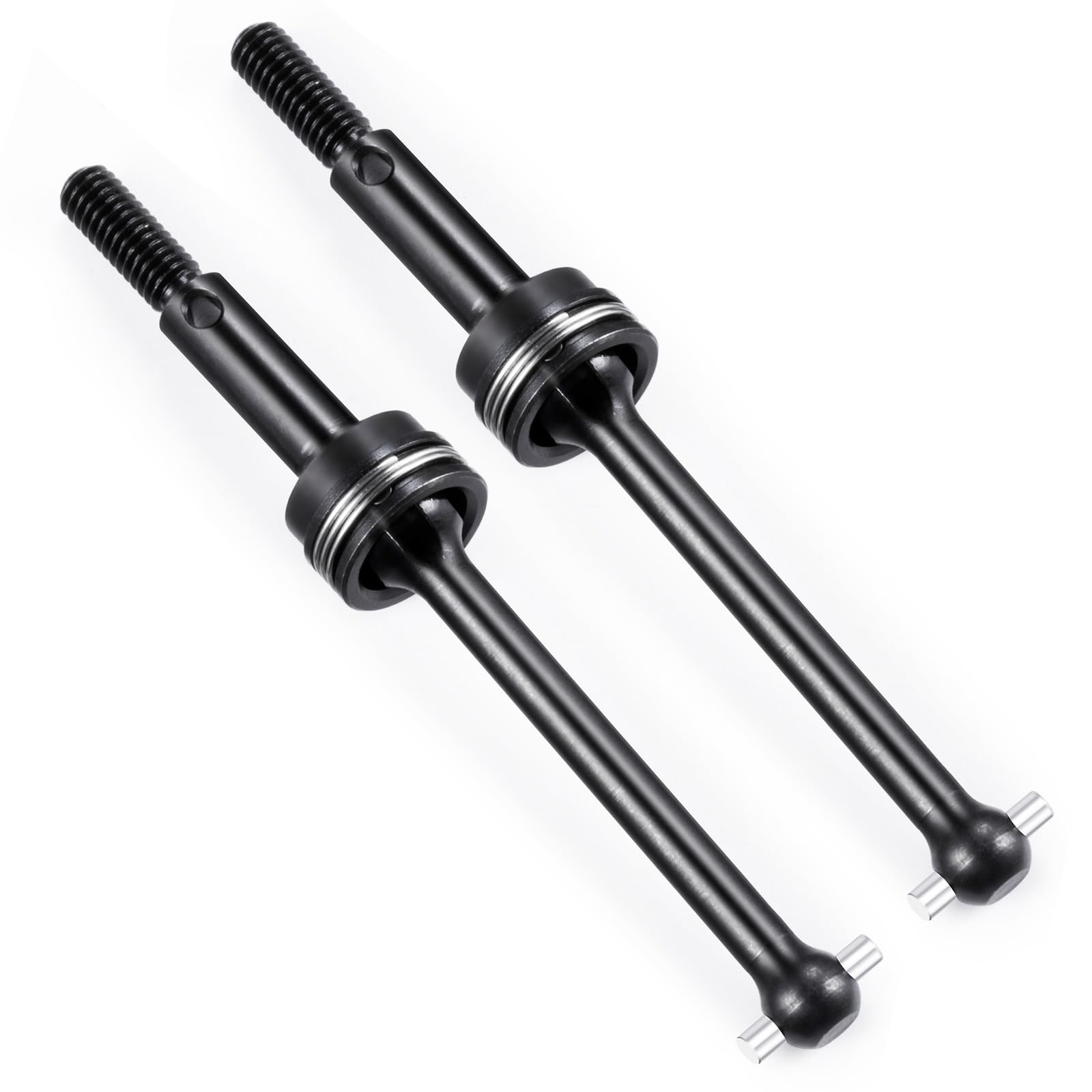AXspeed 2pcs Drive Shafts CVD Steel Front & Rear Driveshafts Upgrade for Tamiya TT02 1:10 RC On Road Touring Cars - Image 2