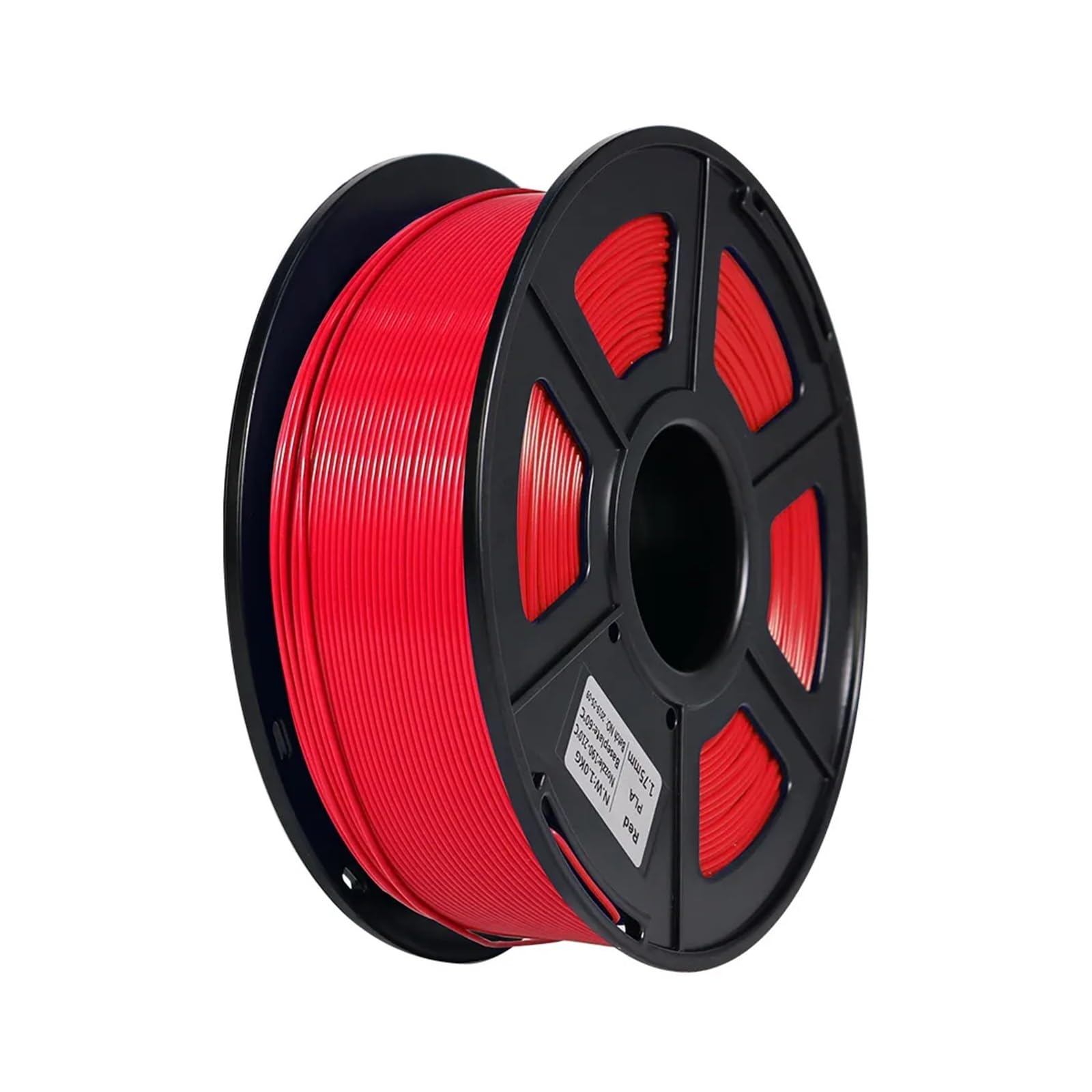 3D Drucker Filament, 1,75 mm 1 kg PLA-Filament-Druckmaterialien, 9 Farben PLA-Pilament for 3D-Drucker(Rood)