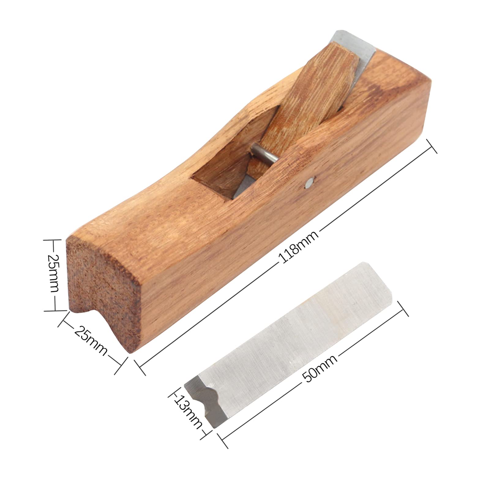 BuyWeek Cepillo de Carpintero, Cepilladora de Madera Manual Cepillo Manual de Alisado para Recortar y pulir Esquinas de Madera