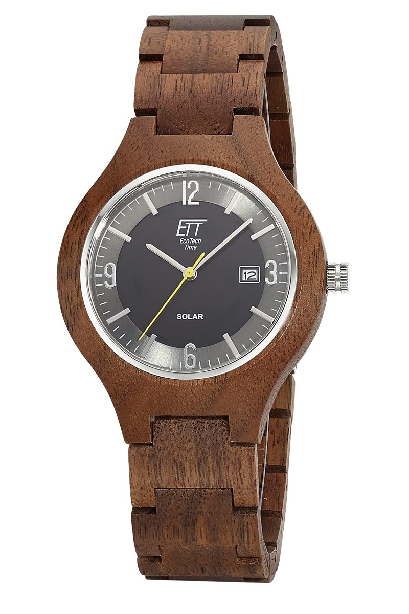 ETT Eco Tech Time Analogowy model ETT EGW-12123-22SET Solar Drive Osoyoos Wood 42mm 3ATM. Marka