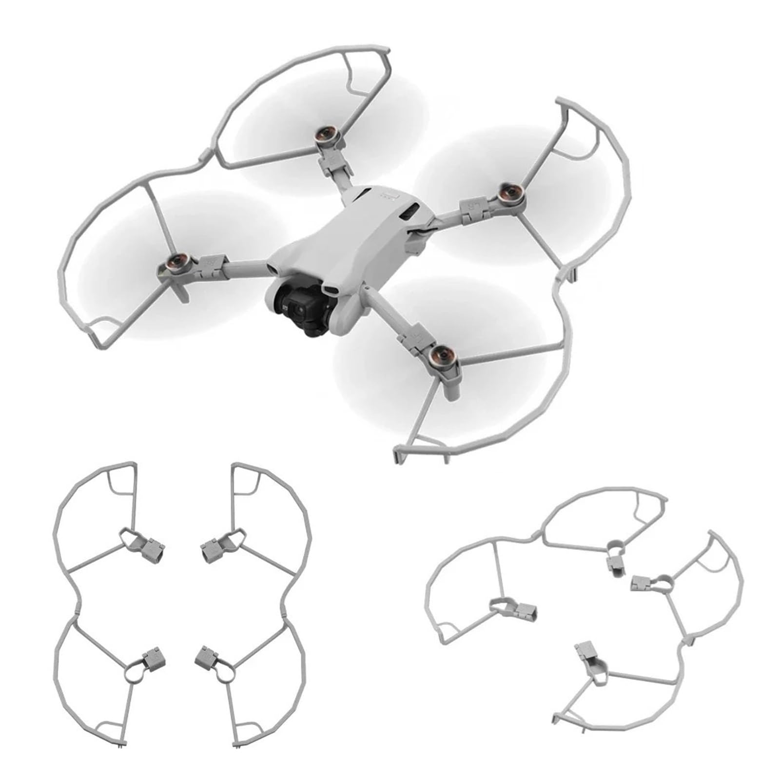 Protector de hélice Parachoques Hoja Ligero anticolisión, Compatible con Accesorios Drone Mini 3/Mini 3 Pro