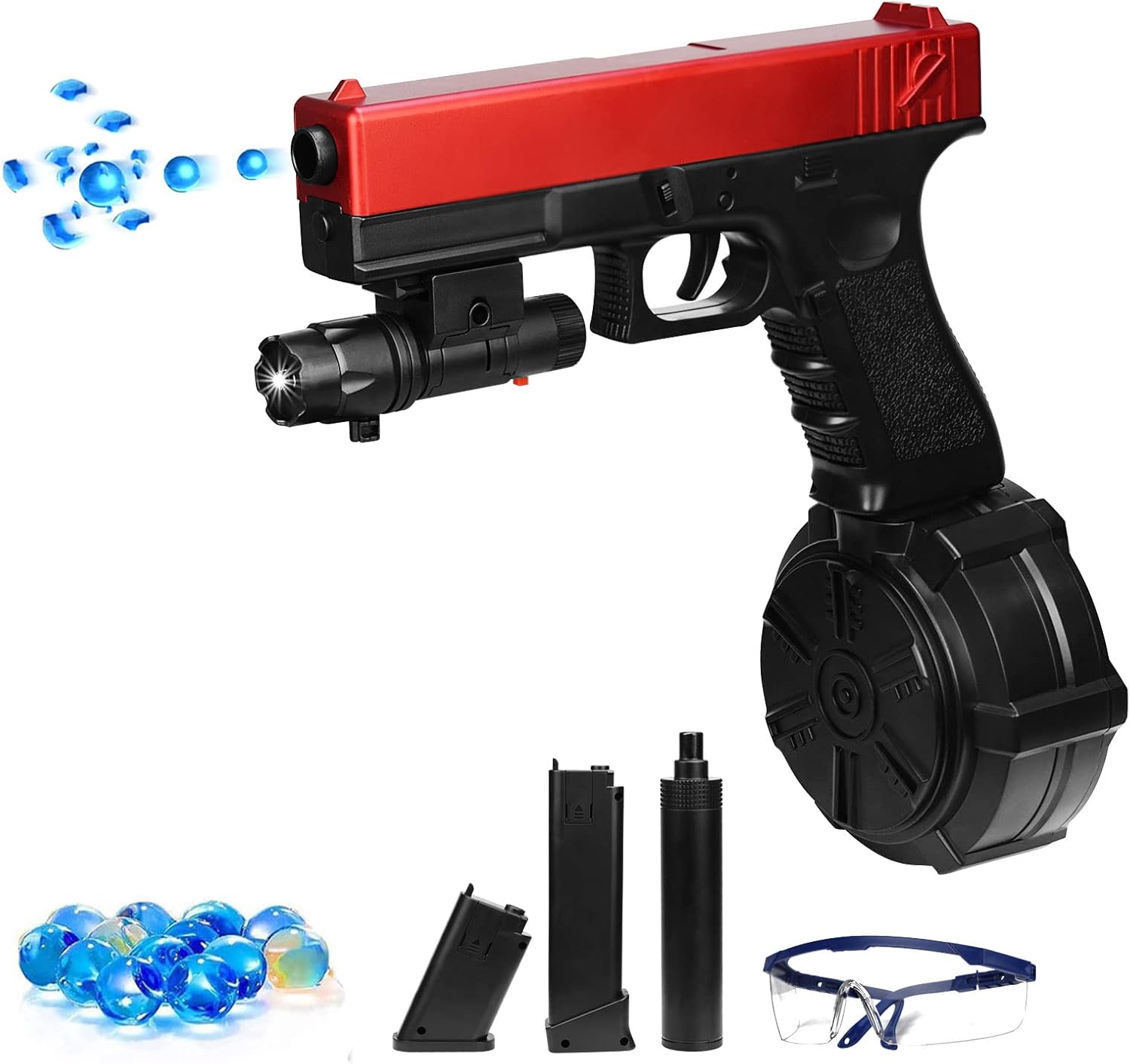 JMX2 Gel Ball Blaster Toy, Splatter Ball Toy with 53000 Gel Ball Beads
