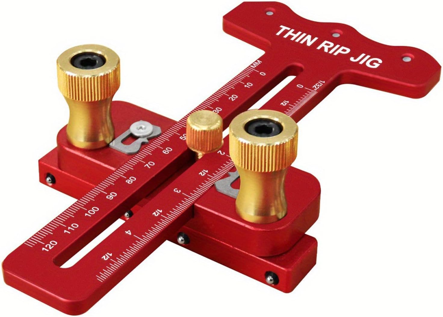 Table Saw Jig Guide Sturdy Construction Aluminum Alloy Extended Thin Ripping Jig