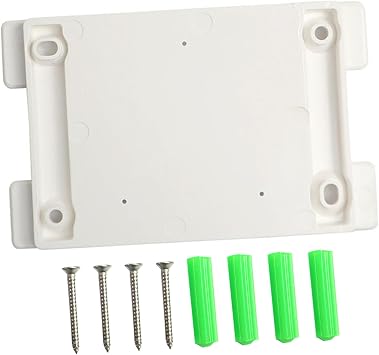 Universal CD Player Fixed Board Replacement Accessory White Plastic and Metal Compact Player Installation Part Wall Mount Holder Stand for Rack Mounted Random Color