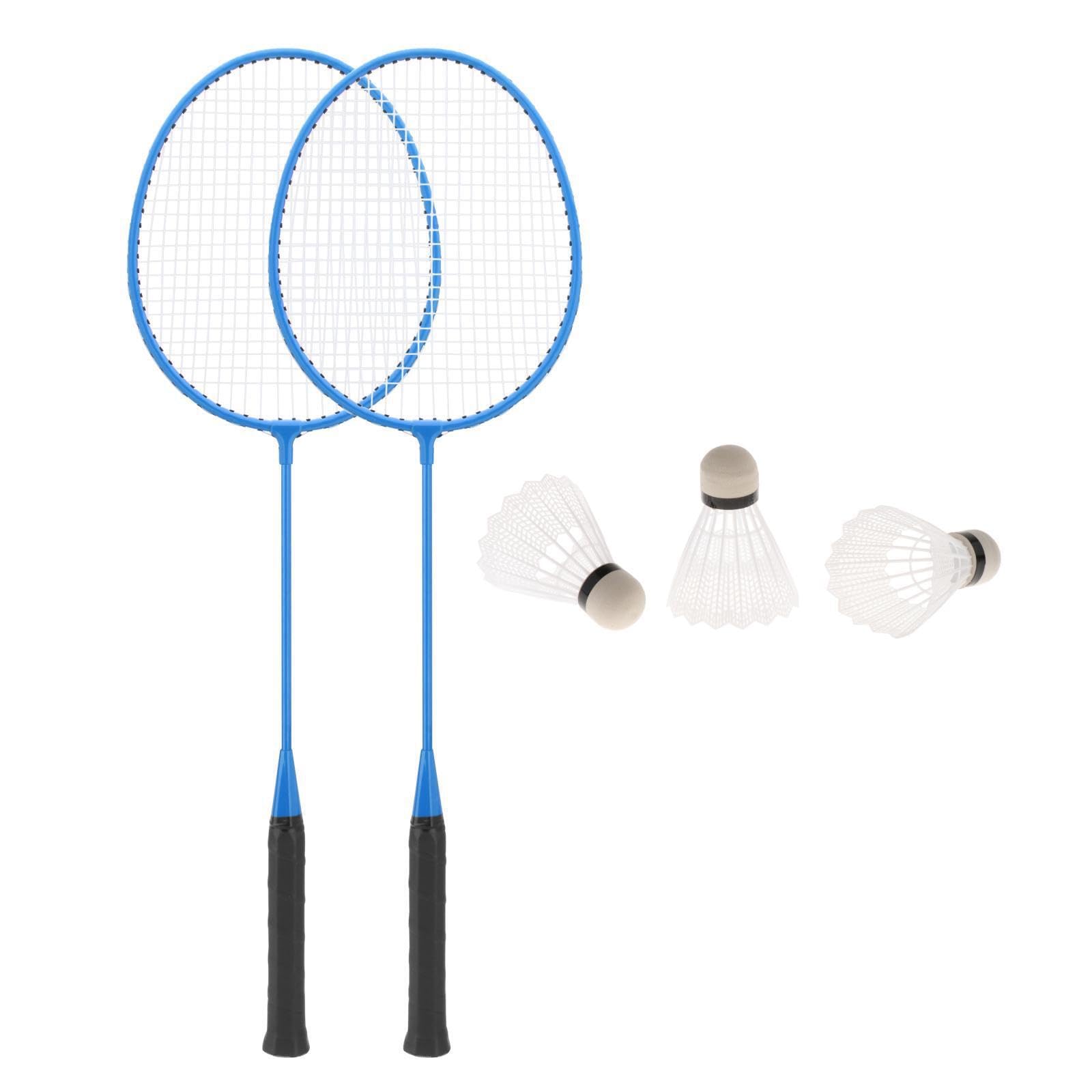 rongweiwang Juego de Raquetas de bádminton fáciles Transportar, Equipo Profesional para la diversión y el Juego en Familia, Agarre Raqueta bádminton, Pelotas Profesionales, Raquetas para — view 4