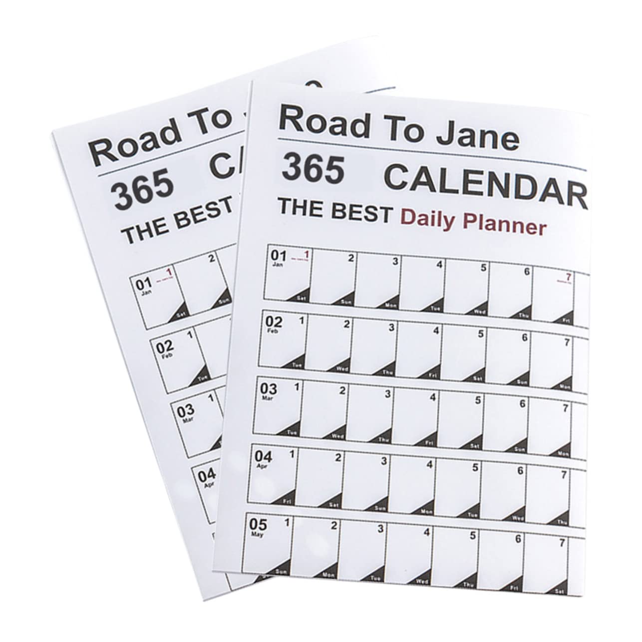 Lurrose 8stücke Wandkalender Für Tägliche Planung Kreativer Jahresplaner Im Minimalistischen Design Für Büro Schule Und Zuhause Wandkalender Mit Übersicht