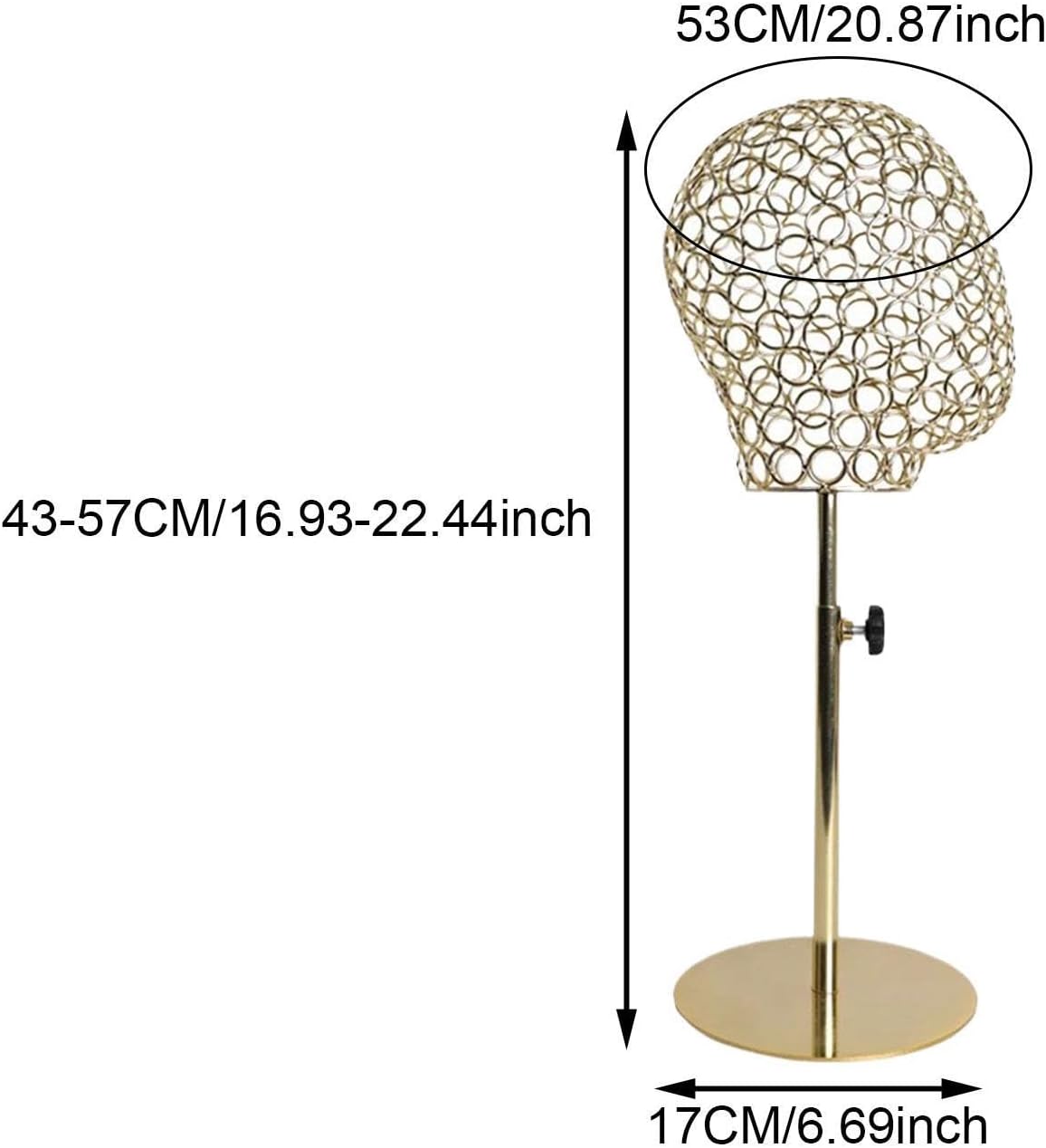 Metal Stand Storage Organizer for Headpieces Headwear Glasses