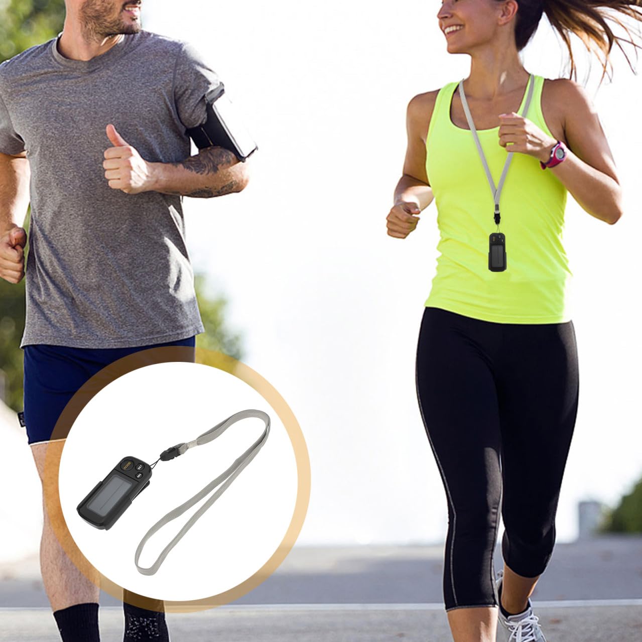 Podomètre De Course Numérique avec Écran LCD Outil Information Condition Physique pour Fitness Et Sport