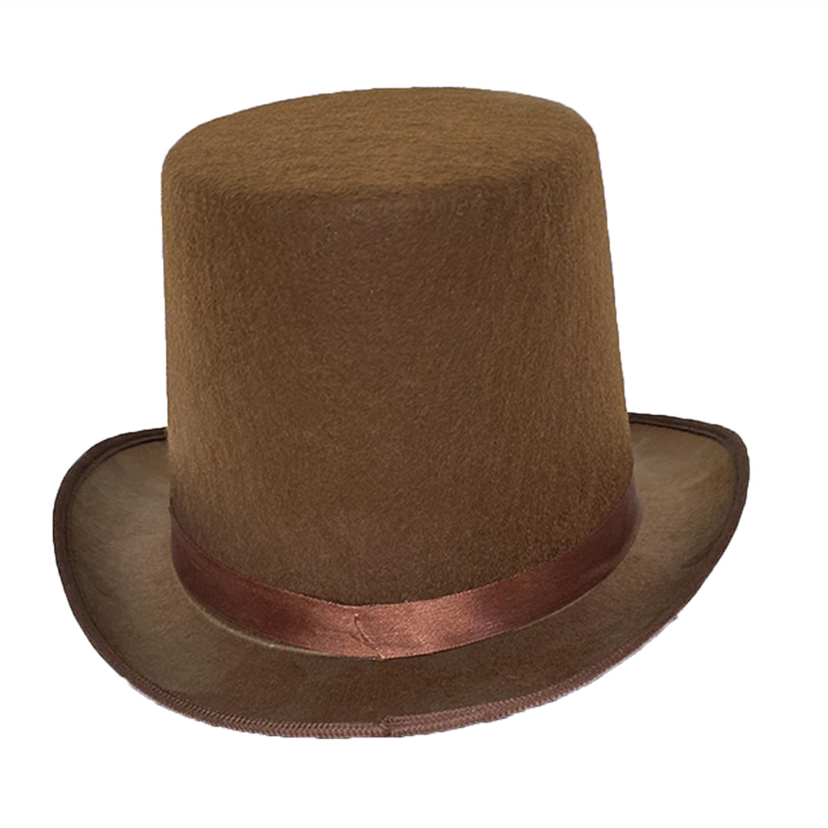 Freebily Deluxe Black Magician Formal Costume Top Hat Victorian Hat for Men Dress up Cosplay Party Accessories Coffee One Size