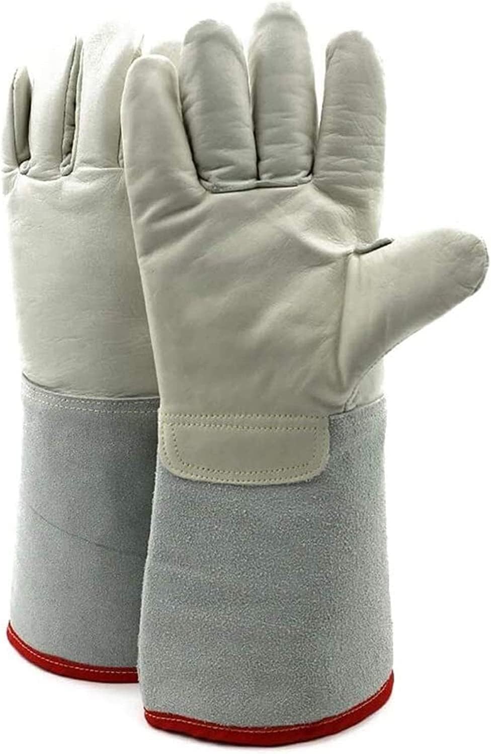 ETomey Heat/Fire Resistant Gloves，Gardening Gloves ，Work Gloves,Welding Gloves Heat Resistant and Fireproof Gloves Cowhide Cold Storage Cryo Work Glove Liquid Nitrogen Frozen Gloves