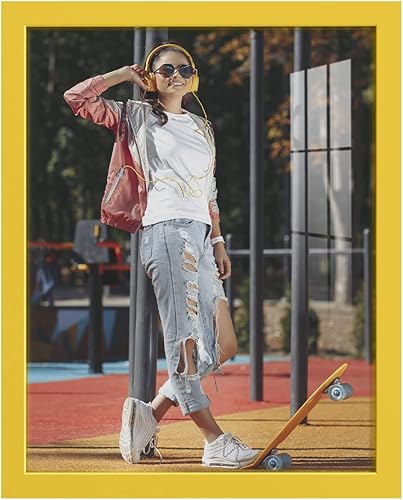 Miniatura 88 de Renditions Gallery - Marco para fotos de 11x14 pulgadas de estilo moderno de alta gama, hecho de madera maciza y cristal de alta definición listo