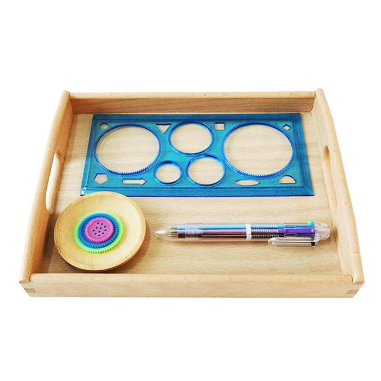 ttnmrc Montessori Spirograph Geometric Set (Drawing Paper Not Included)