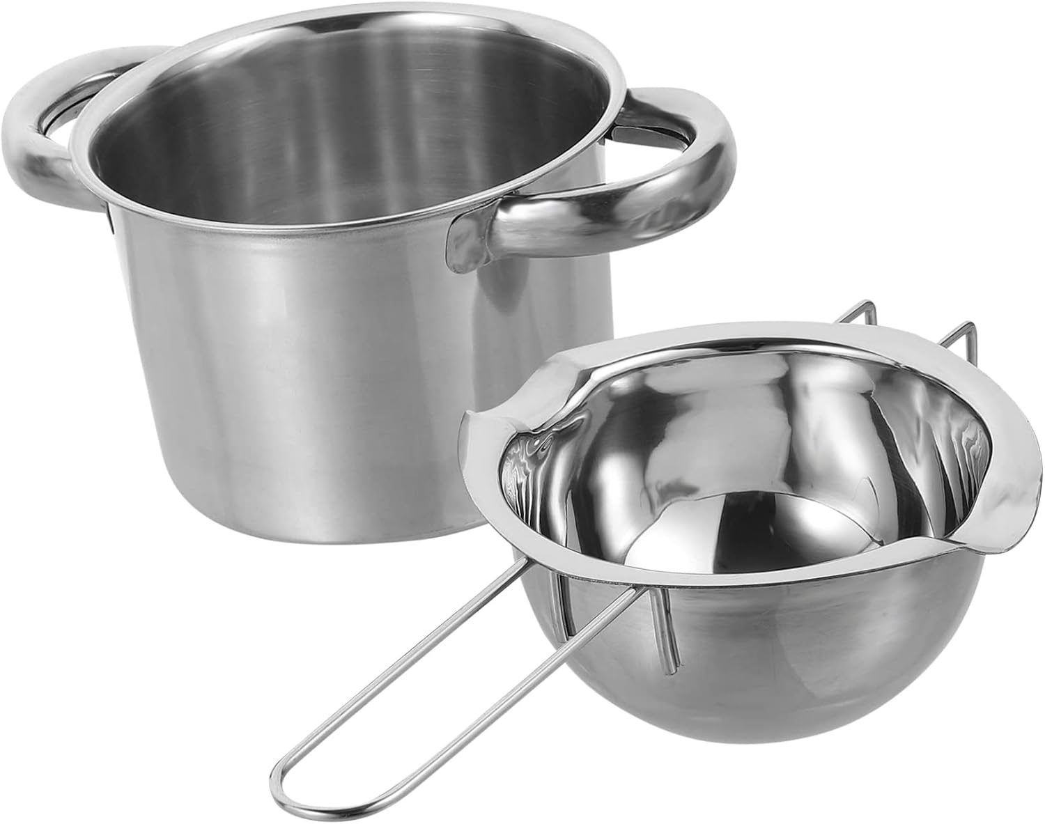 1 Set Chocolate Melting Pot Candy Melting Bowls Stainless Steel Melt Pot Stainless Steel Boiler Pot Double Boilers for Stove Top Stainless Steel Double Boiler Kitche Pot