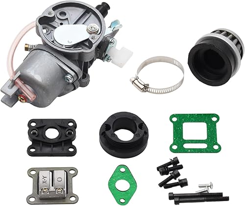 Carburador Carby de 0.512in con junta de varillas de admisión, kit de filtro de aire para 2 tiempos, 43 cc, 47 cc, 49 cc, Mini Kids Pit Pocket Quad