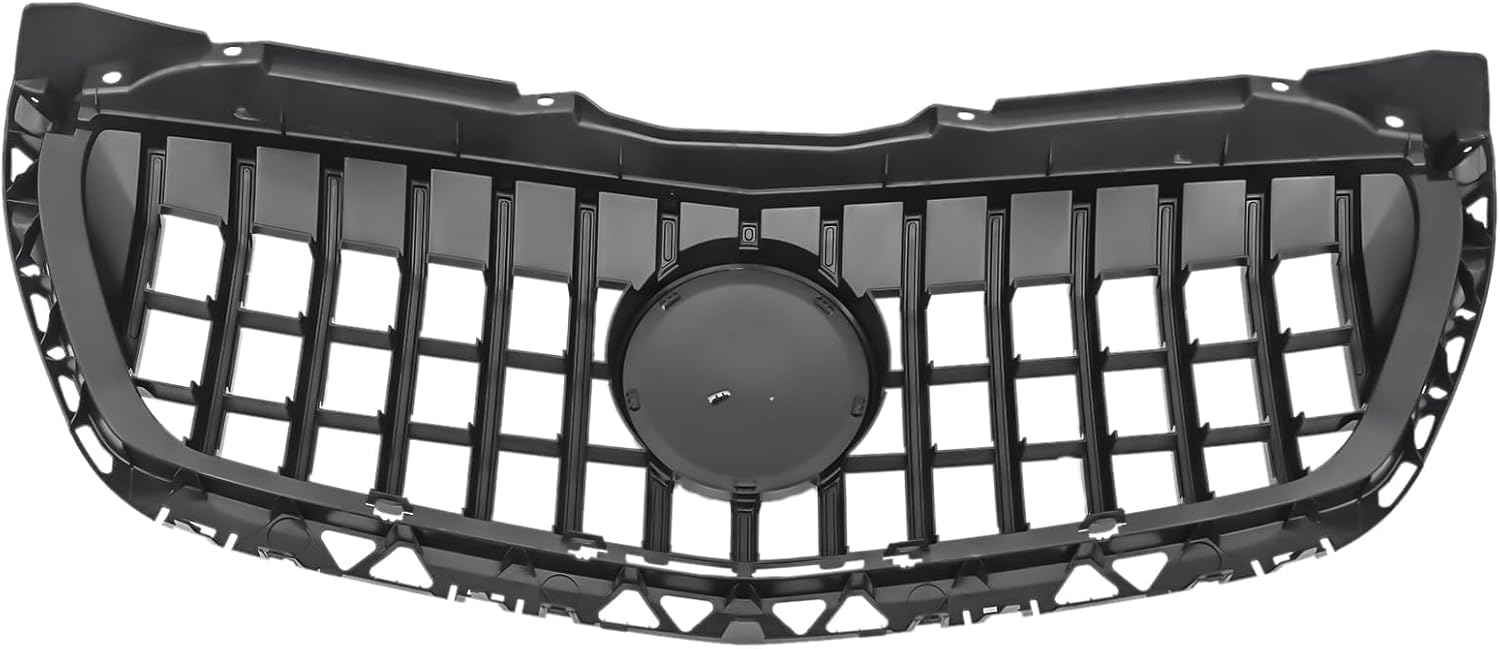 Front Bumper Grille Grill Replacement for 2014 2015 2016 2017 2018 Mercedes Benz Sprinter 1500 2500 3500 W906, GTR Grill Panamerica Style Chrome
