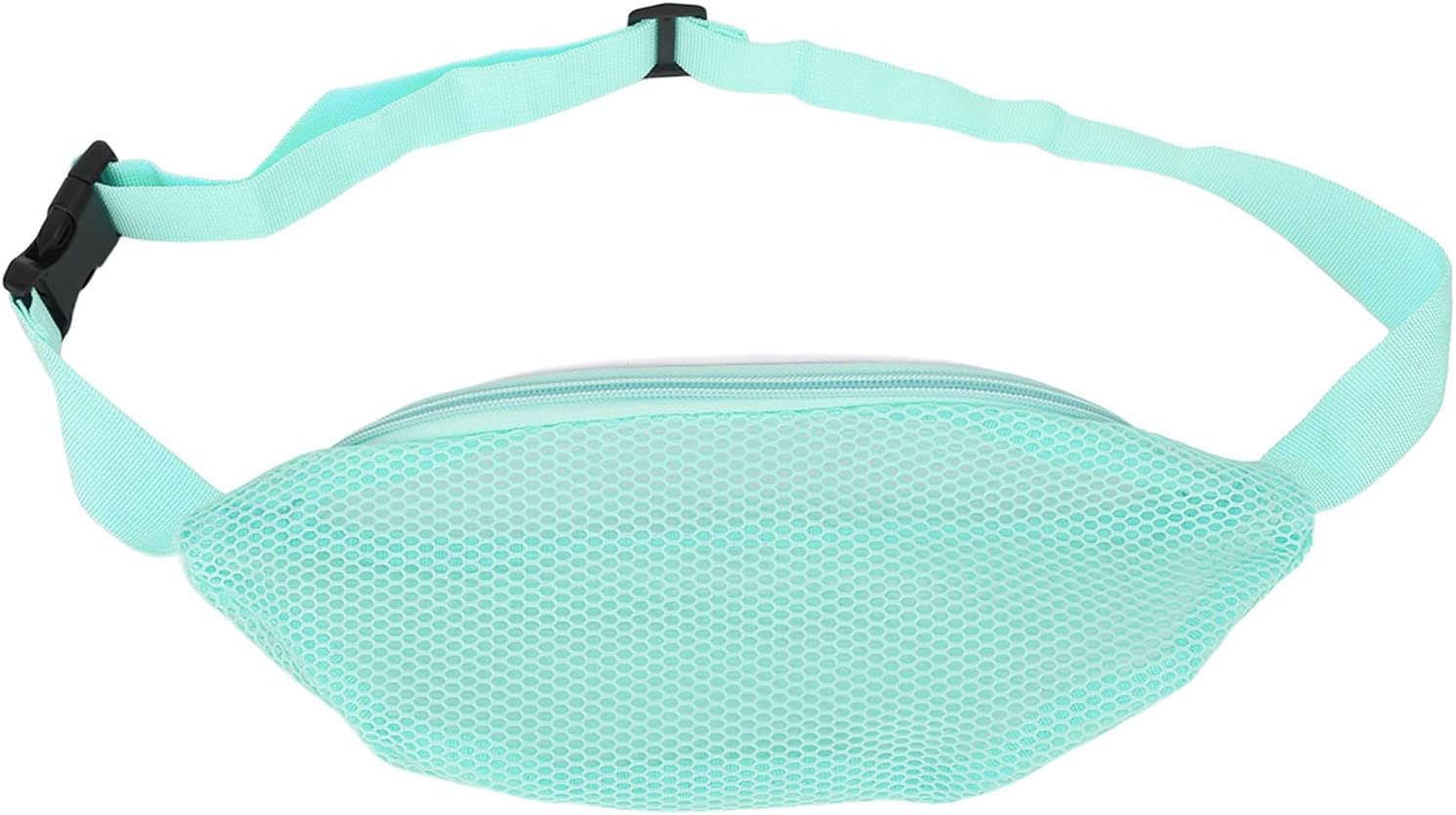 Horoper Mesh Beach Bag, Grid Clear Fanny Pack, Beach Waist Packs Sand Toys for Kids and Adults Waterproof Adjustable Belt Lightweight Waist Bags for Outdoor Sports