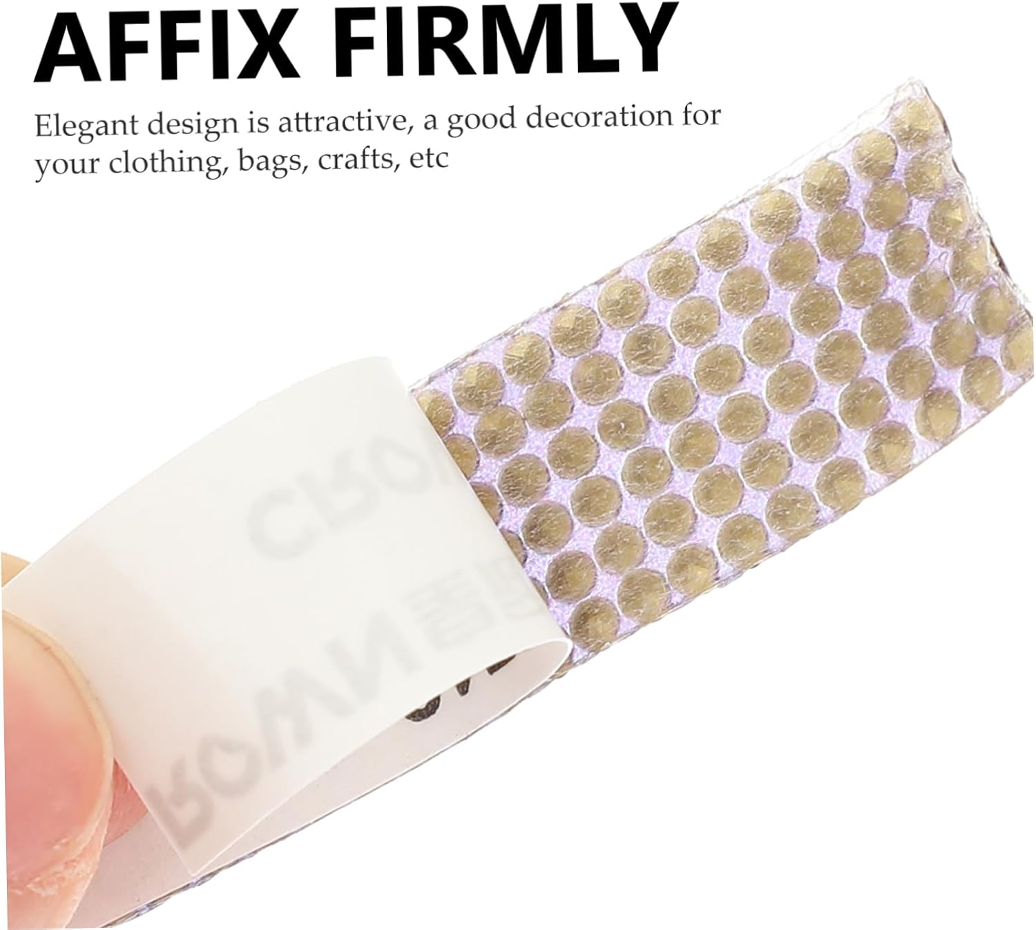DIY Rhinestone Applique Patches for Dress Belts 4 Rolls of Adhesive Backed Sparkly Rhinestone Strips for Bridal and Craft Projects