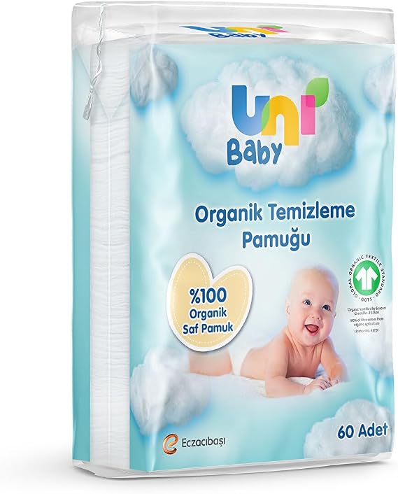 Uni Baby Baby Cleaning Cotton 60 Pieces
