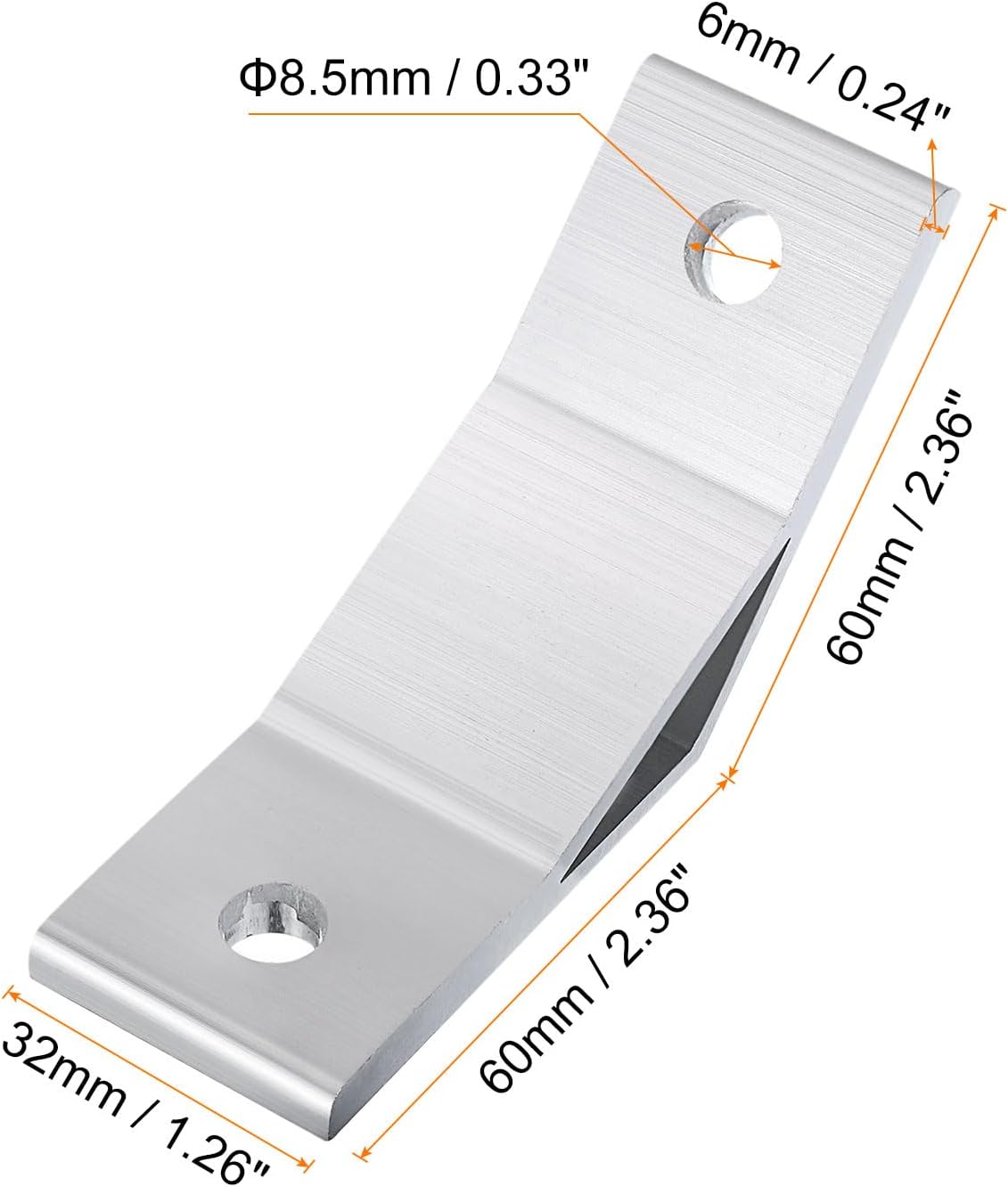 Closet Rod Bracket，Closet Pole Socket, Closet Wardrobe Rod Flange,25mm/1inch Dia, Socket Bracket Support Holder for Pipe 4Pcs.