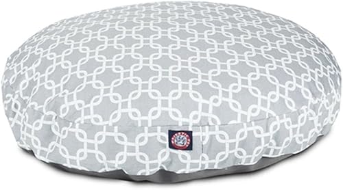 Miniatura 20 de Cama para mascotas redonda, amarilla, para exterior Majestic, Amarillo Negro -,Coral,Gris,Rojo -,verde azulado,Amarillo