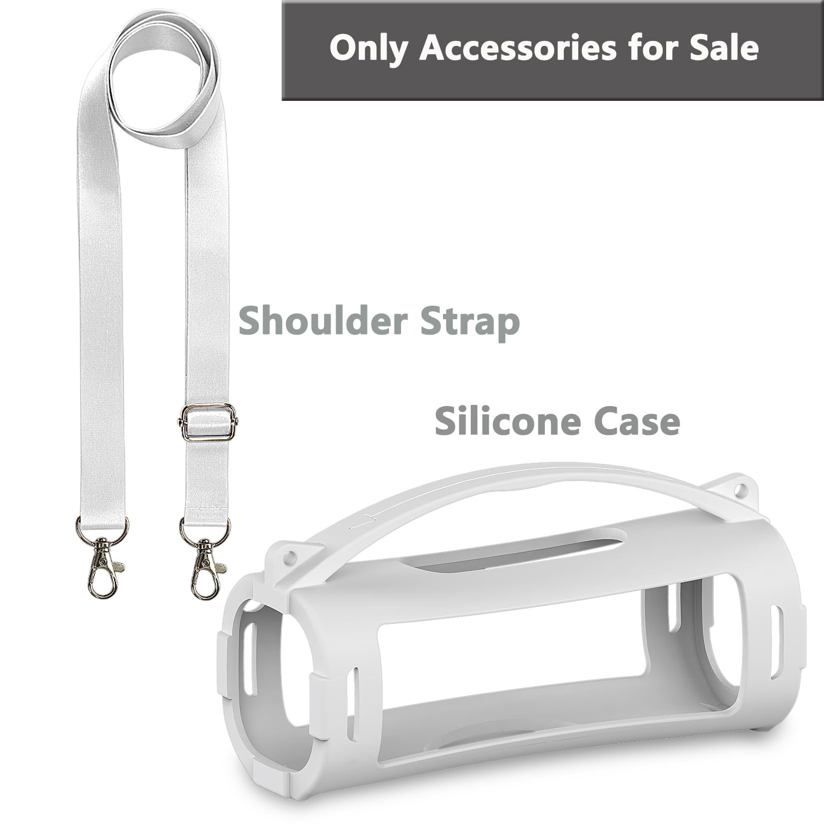 Silicone Cover Case for Sony ULT Field 1 Elextronics Ultra Portable Wireless Bluetooth Speaker, Protective Stand Holder for Sony ULT Field 1 Speaker Accessories (Case only) (Off White)