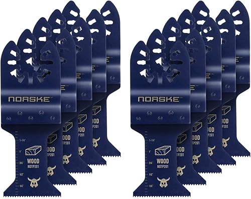 Miniatura 1 de Norske Tools NOTP276 - Cuchilla oscilante de 1 14 pulgadas para múltiples herramientas, ajuste universal para madera (paquete de 10 unidades)  Hojas