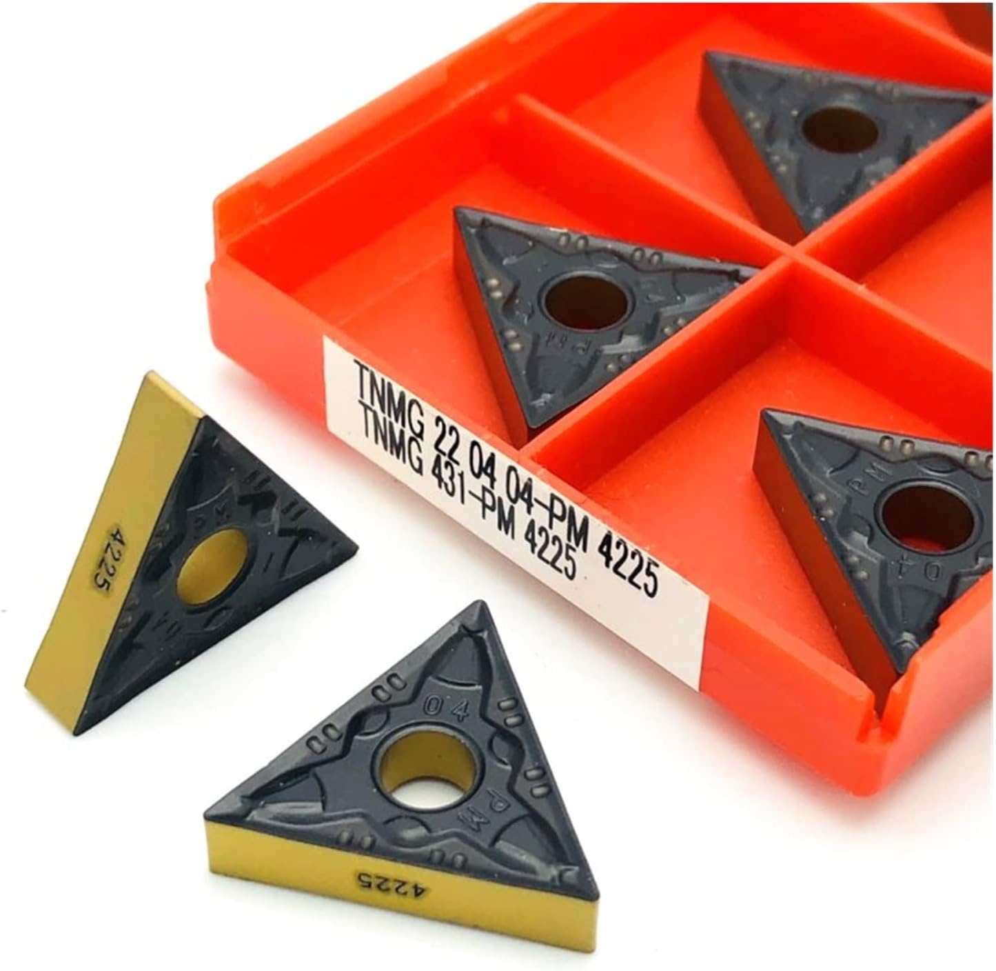 通用 CNC Carbide Insert Cutter TNMG220404 PM 4225 TNMG220408 PM 4225 Indexable End Mills Metal Lathe Tools - 10 Pcs(TNMG220408 PM 4225)