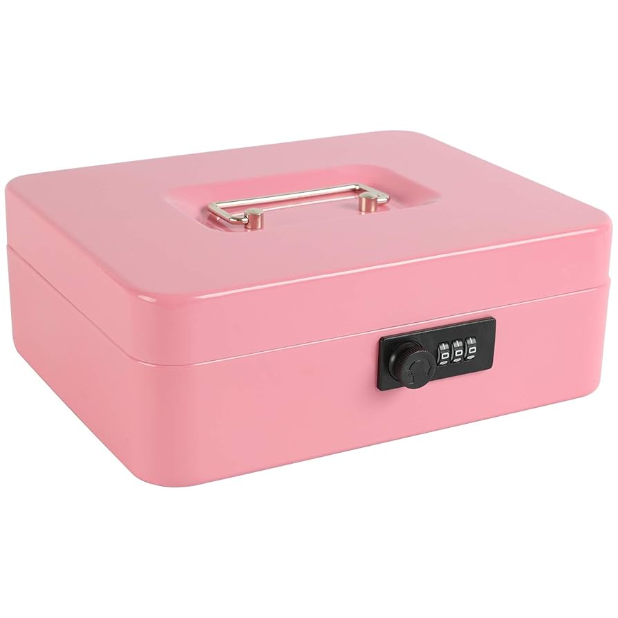 ☆Cashonly☆ Amazon.com: xydled Steel Cash Box Safe with Combination Lock