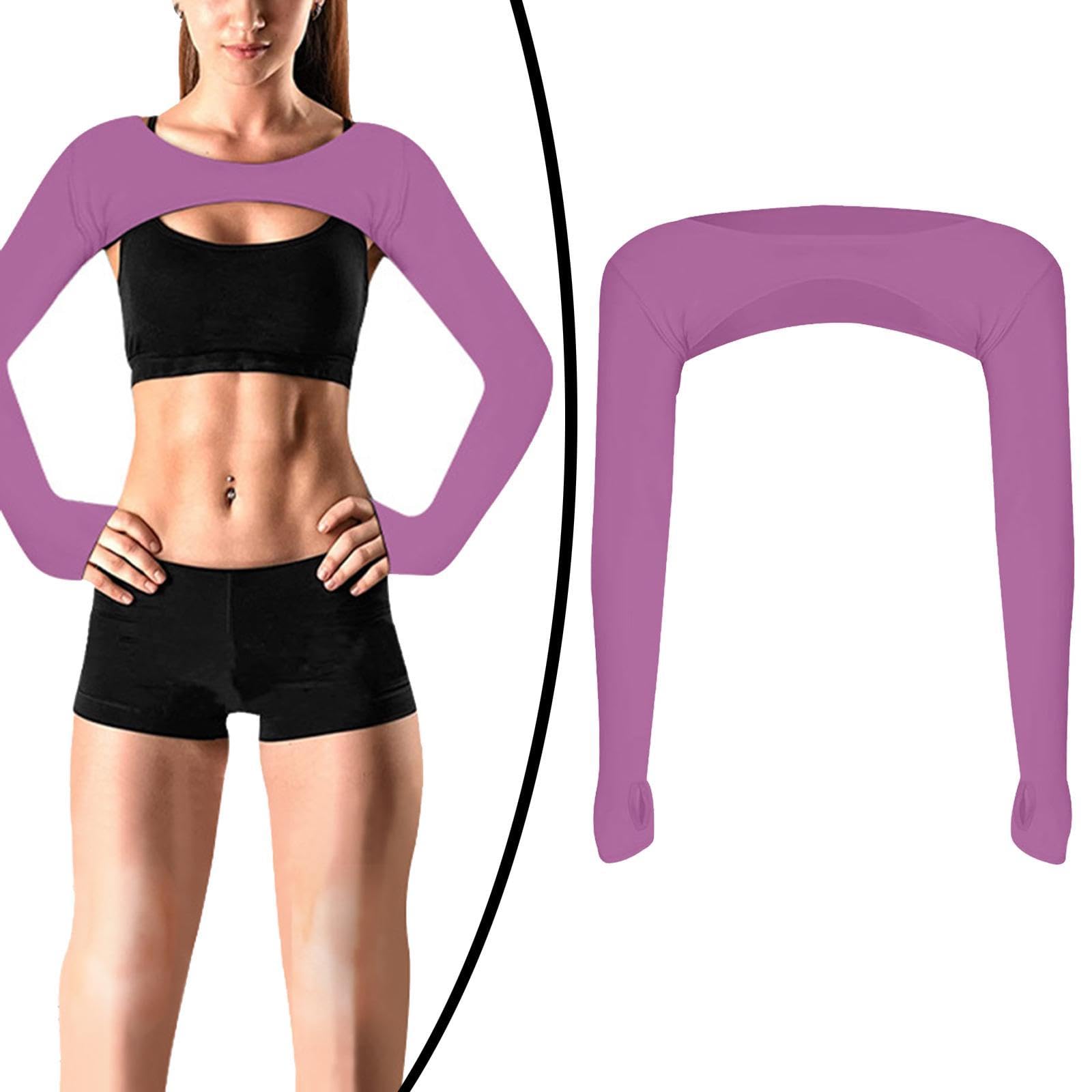 CALANDIS Cooling Shawl with Thumb Hole Golf Sleeves Long Sleeves for Women Men Summer Light Purple Red | Protective Gear | Clothing, Shoes & Accessories | Basketball-image-22