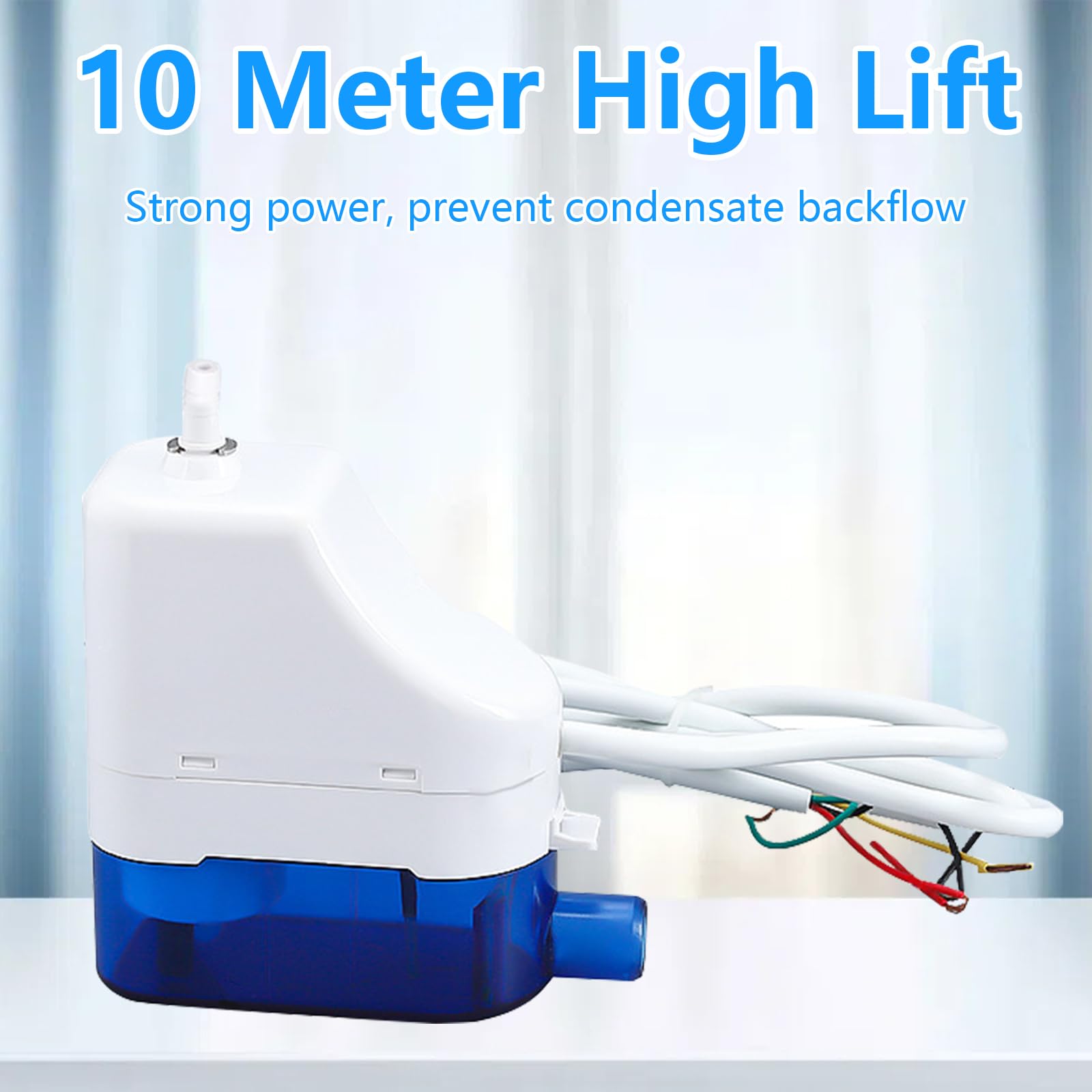 Bomba Condensados Automática Silent 19dB para Desague de Aire Acondicionado, 110-230V 50-60Hz, 24L/h, Compatible con HVAC