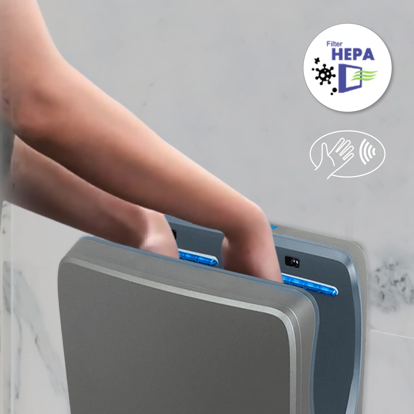 Jofel Secamanos Óptico Jet Tifón 1550W 540 Km/h ABS Antibacteriano AA25950 Grafito