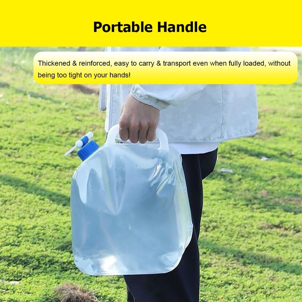 Faltbarer Wassereimer | Zusammenklappbarer und tragbarer Wasserbehälter | Wassertank für Camping, Wandern, Angeln, Klettern, Picknick, Grillen, Reisen, Outdoor-Aktivitäten usw. | B