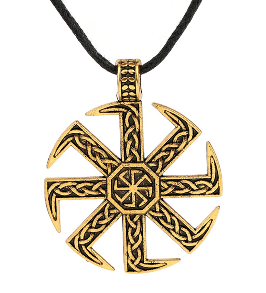 Amazon.com: My Shape Slavic Kolovrat Pendant Amulet Slavic Sun