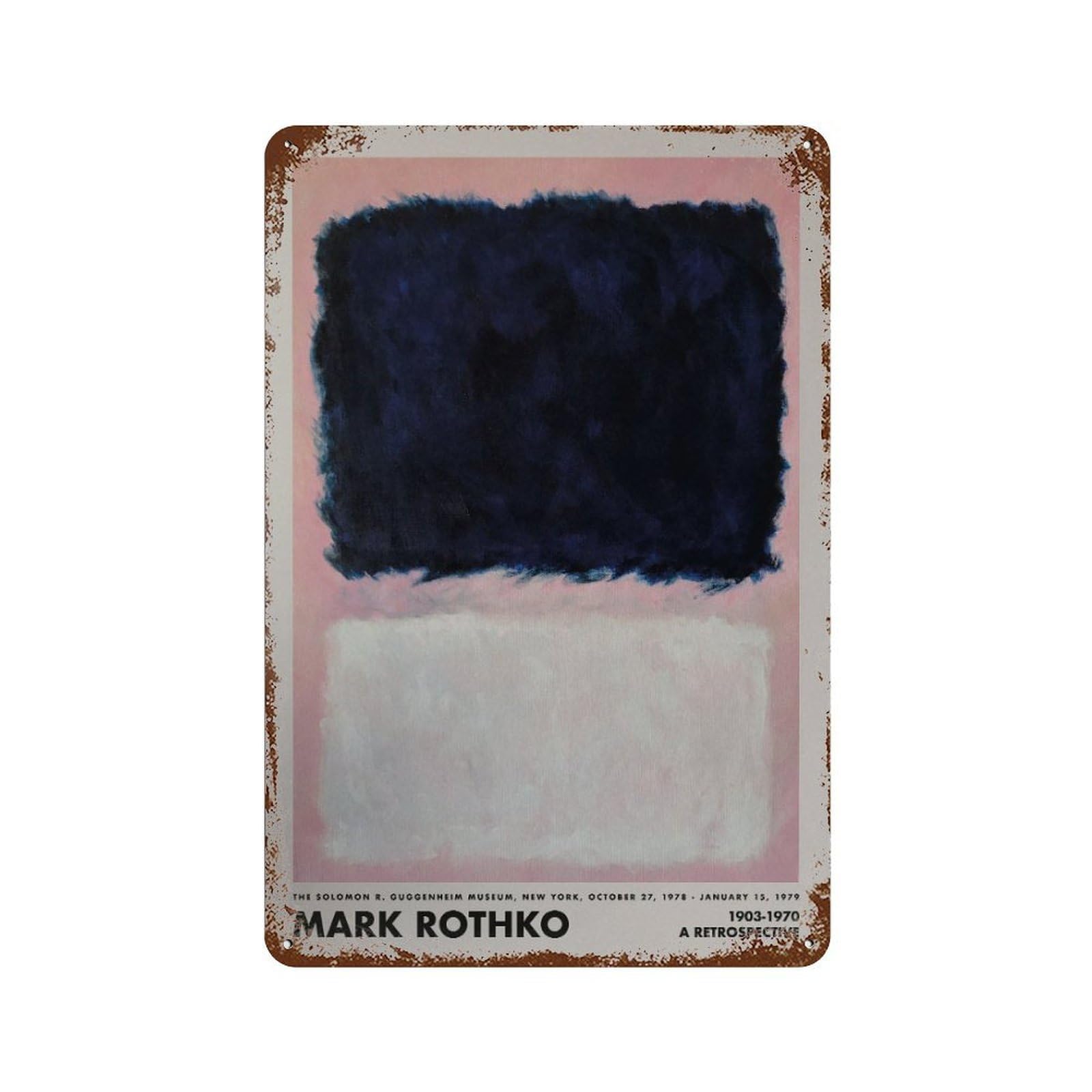 xiaoxiaoshen Rothko Set, Modern Gallery1 Wall Decor Art Metal Tin Poster Modern Home Decor Art Home Bar Shop Decorations Vintage Sign 30x20cm