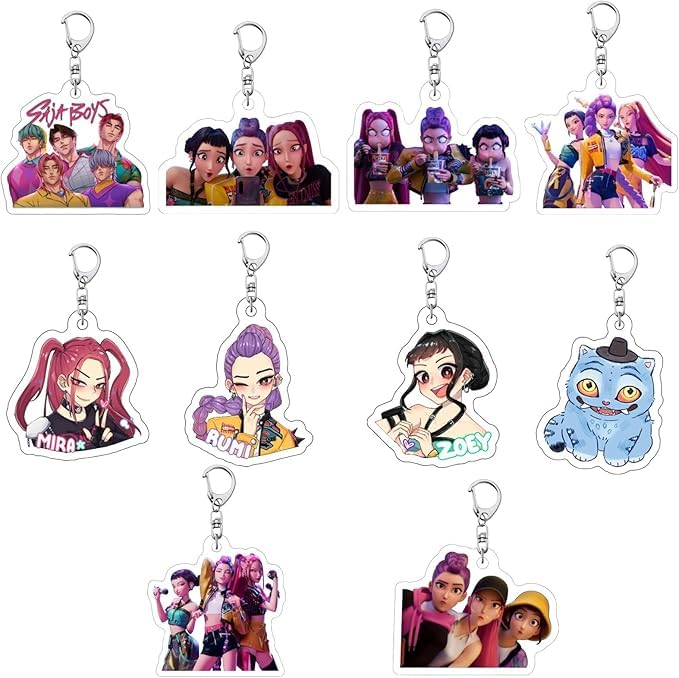 Ya en mundofriki.es: HYZMSZA Juego de 10 Llaveros de Anime, Juego de llaveros de Acrílico, Coleccionable Llavero Idea de Regalo para Movies Fans