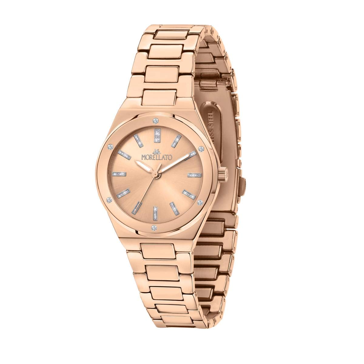 Morellato Orologio da donna, Collezione Ego, in Ottone, PVD oro rosa, con cinturino in ottone - R0153164507
