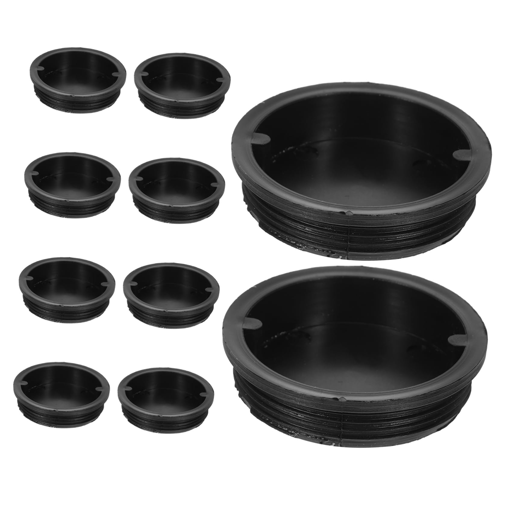 HEALLILY Strong Seal Drum Covers 10pcs Bung Drum Plugs Heavy Duty Plastic Barrel Caps for Industrial Use