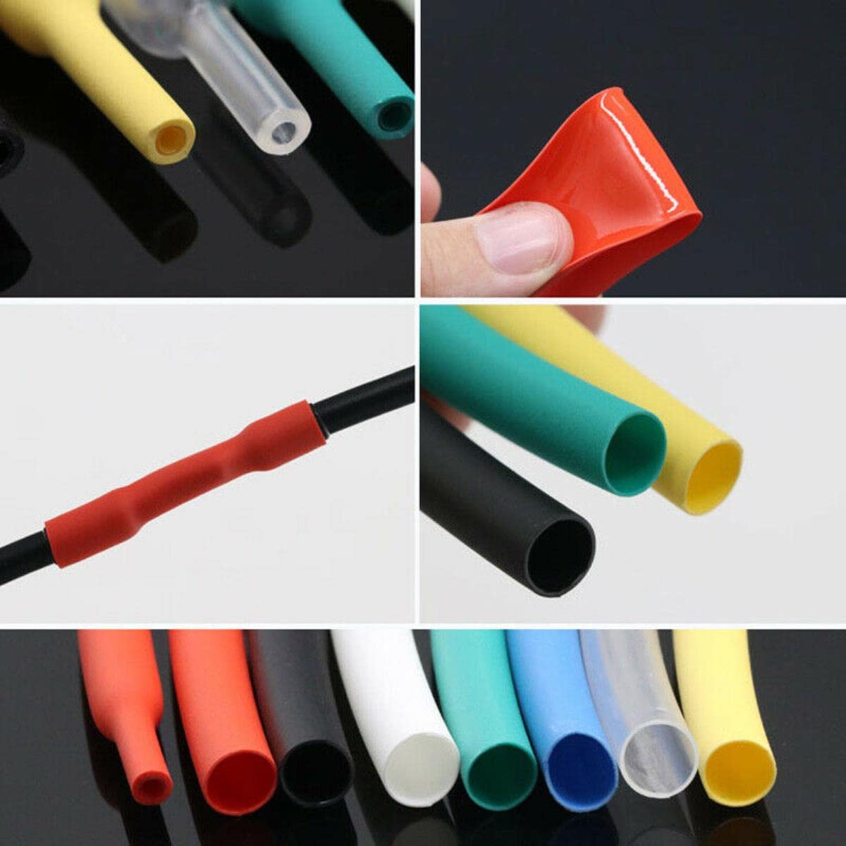 1-20 metri 2: 1 bianco diametro 4 mm-80 mm guaina termorestringente guaina termorestringente guaina isolante per filo avvolgente-10 metri,30mm