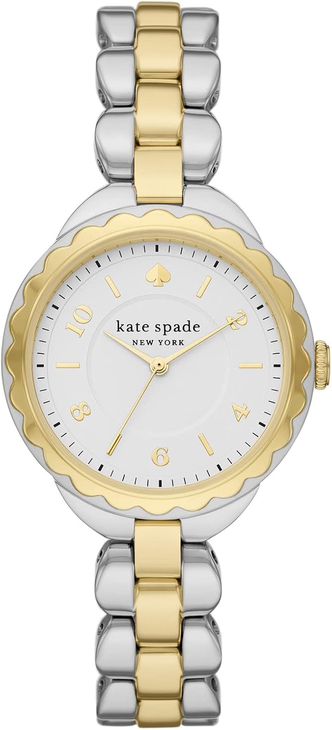 Kate Spade New York Orologio al quarzo da donna Morningside in acciaio inossidabile con chiusura a capesante