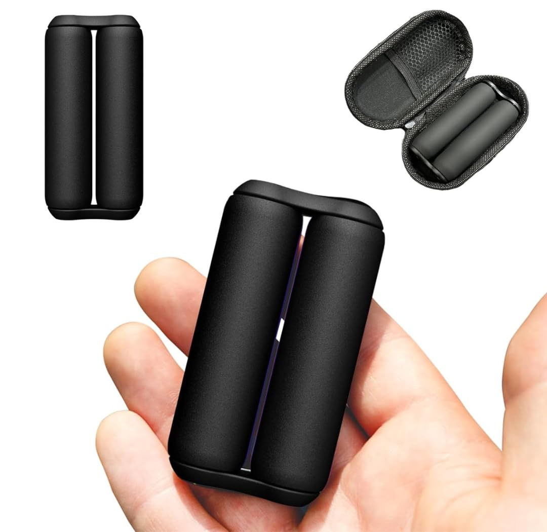 Fidget Roller Toy for Adults, Black, 3.35 inches / Adult sized hand