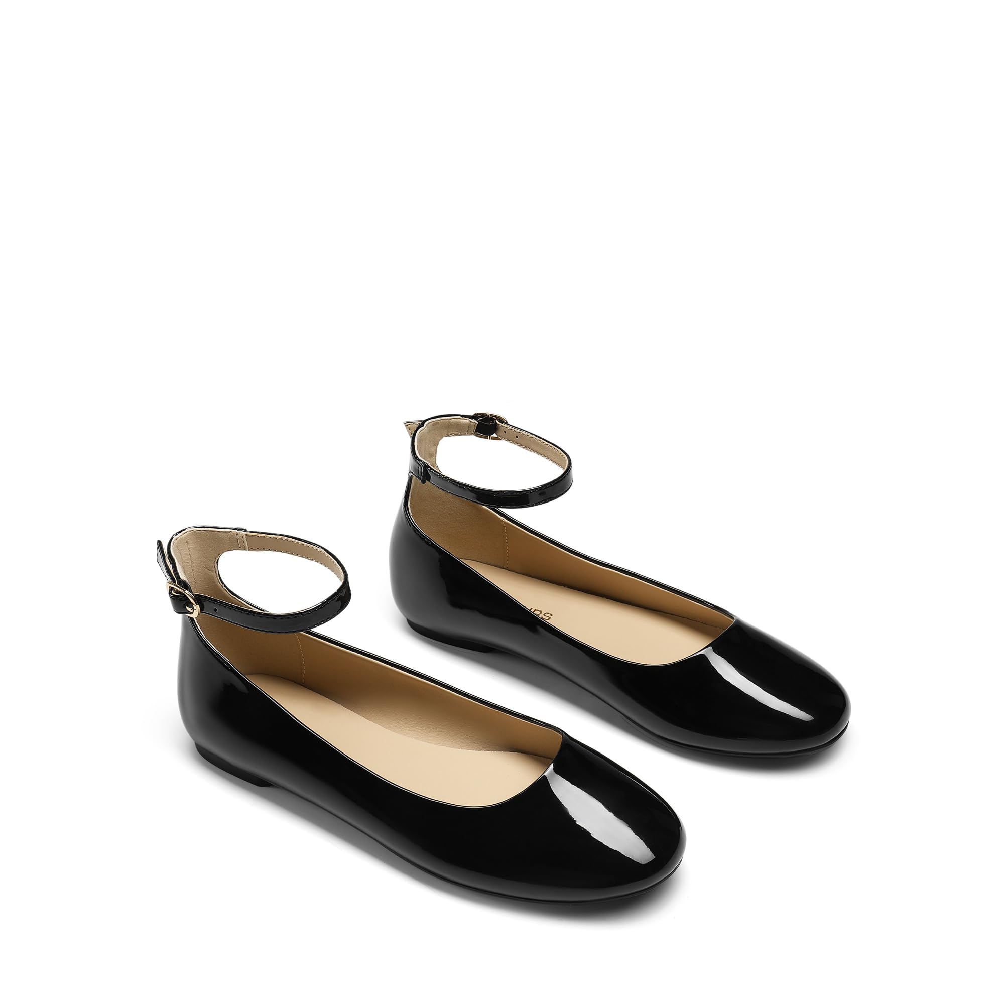 DREAM PAIRS Bilarinas Mujer Zapatos Comodos Planos Clasico con Correa Tobillo