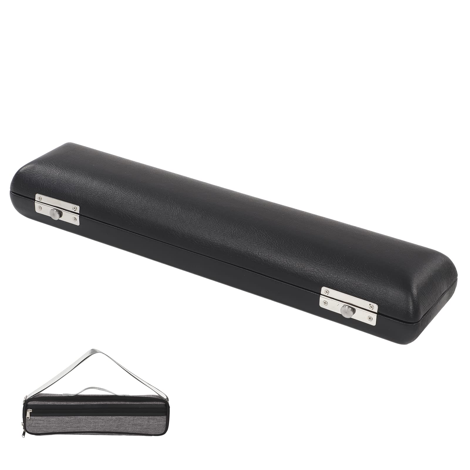 Funda de piel para flauta de tela Oxford de algodón gris, funda para flautas de 16 agujeros, amantes de la música