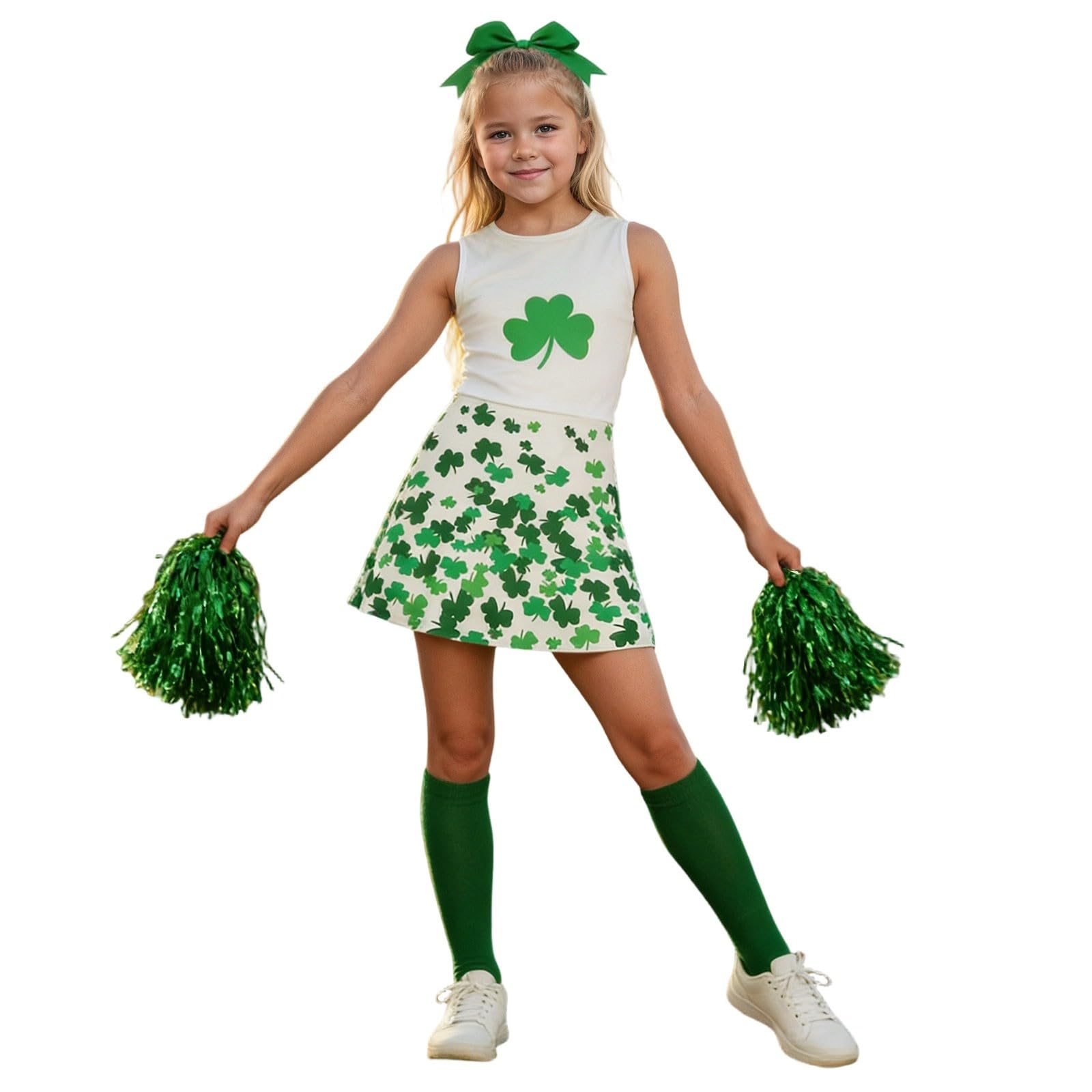 Generisch Faschingskostüme Junge - Elegantes Cheerleader-Kostüm für Mädchen Perfekt für Auftritte Cosplay Veranstaltungen